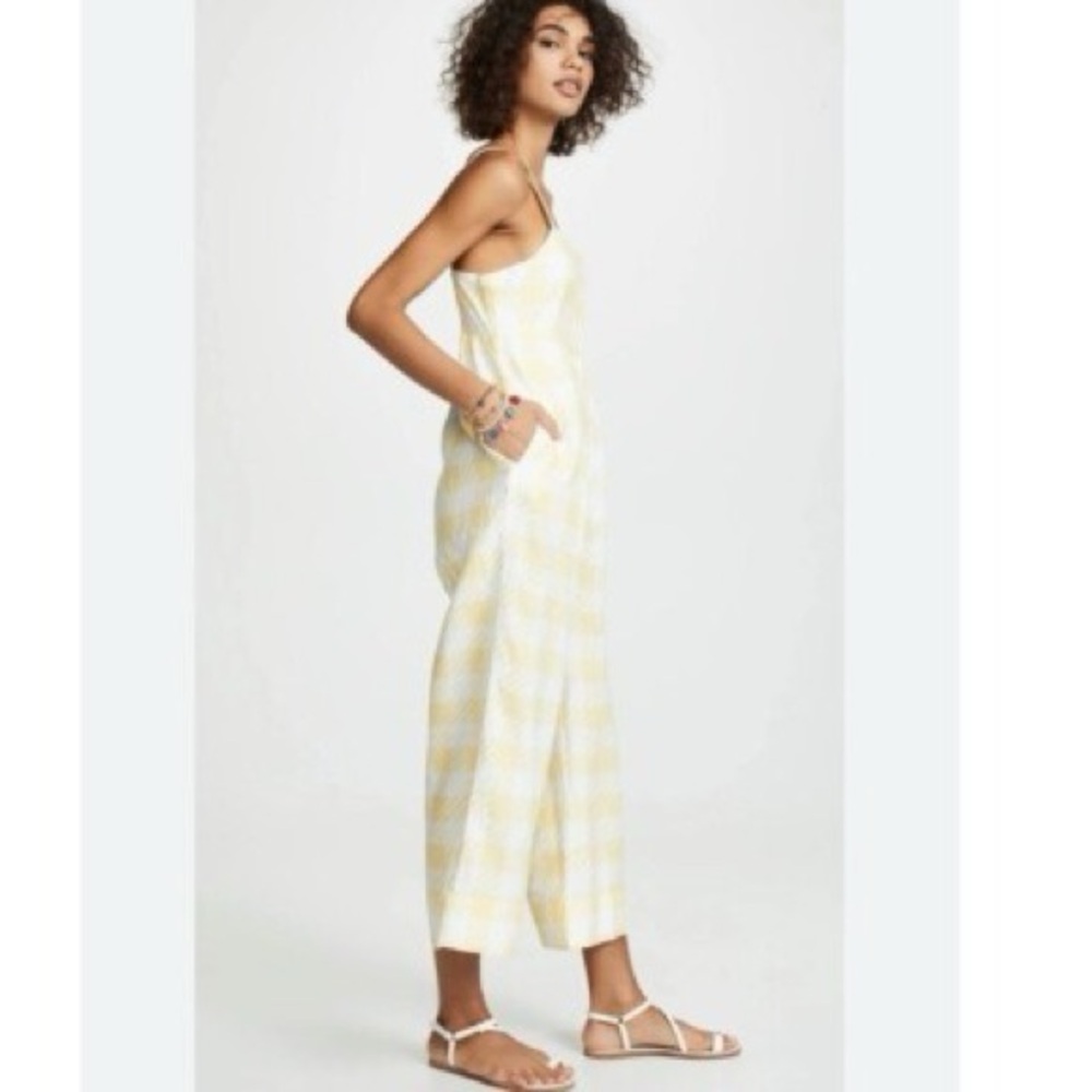 Checkered linen Jumpsuit